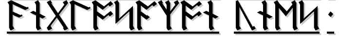 AngloSaxon Runes 1 font